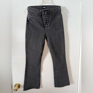 Hudson High Rise Bullocks Lace Up Crop Boot Jean